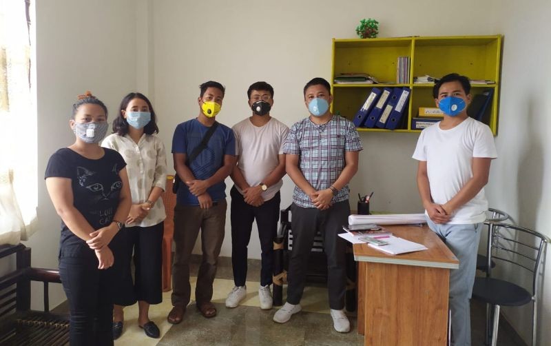 CAN Youth and Dimapur Eastern Naga Students' Union members after the meeting held on July 13. (Photo Courtesy: CAN Youth)
