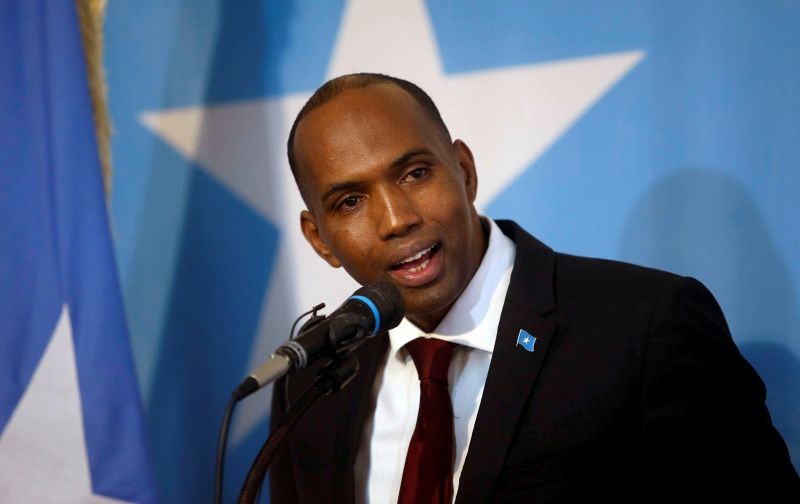 Somalia's Prime Minister Hassan Ali Khaire addresses the Parliament seating where he was confirmed in Somalia's capital Mogadishu on March 1, 2017. (REUTERS File Photo)