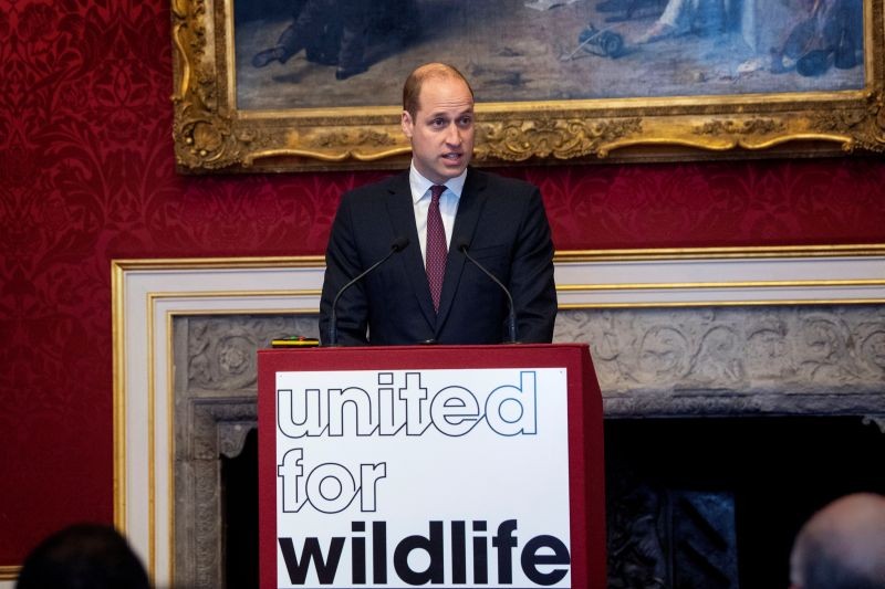 Britain's Prince William delivers a speech during a meeting of the United for Wildlife Taskforces in London, Britain on January 21, 2020. (REUTERS File Photo)