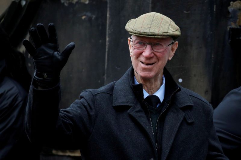 Jack Charlton arrives for the funeral of former England World Cup winning goalkeeper Gordon Banks REUTERS/Phil Noble/File Photo