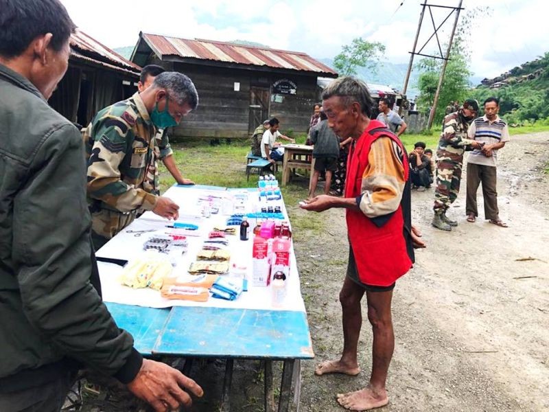 Tuensang Battalion of Assam Rifles under the aegis of HQ IGAR (North) organised a free medical camp at Yangkhao village and its surrounding areas. A press note from the AR stated that the aim of the medical camp was to provide free medical consultation and treatment for minor ailments to the local residents devoid of requisite medical facilities. Apart from medical assistance, basic awareness on hygiene and healthy lifestyle was also imparted. 70 Males, 91 Females and 77 children were treated during the camp. (Photo Courtesy: HQ IGAR North)