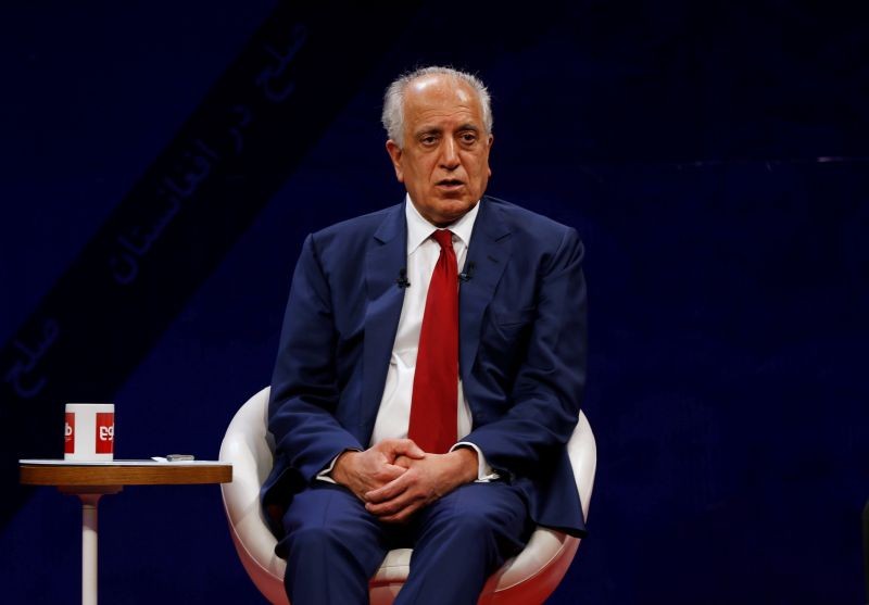 U.S. envoy for peace in Afghanistan Zalmay Khalilzad, speaks during a debate at Tolo TV channel in Kabul, Afghanistan on April 28, 2019. (REUTERS File Photo)