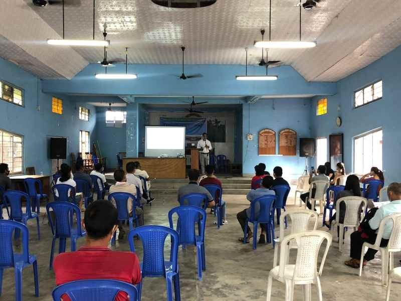 DC Dimapur Anoop Kinchi IAS addressing the community leaders at the training program organised by CISHR in collaboration with District Administration and DMC Dimapur. (DIPR Photo)