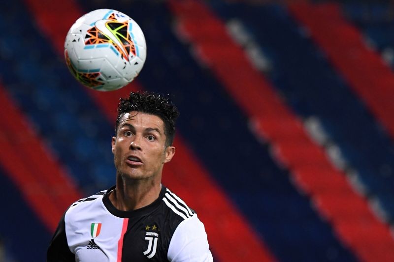 Juventus' Cristiano Ronaldo in action, as play resumes behind closed doors following the outbreak of the coronavirus disease (COVID-19) REUTERS/Alberto Lingria