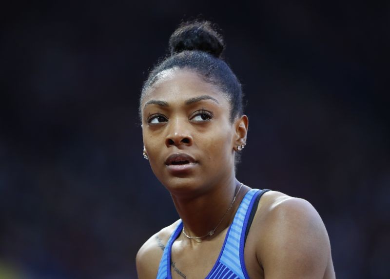 Deajah Stevens from the U.S. competes REUTERS/Lucy Nicholson