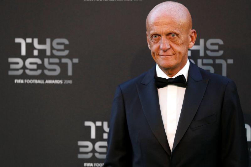 Pierluigi Collina before the start of the awards Action Images via Reuters/John Sibley/Files