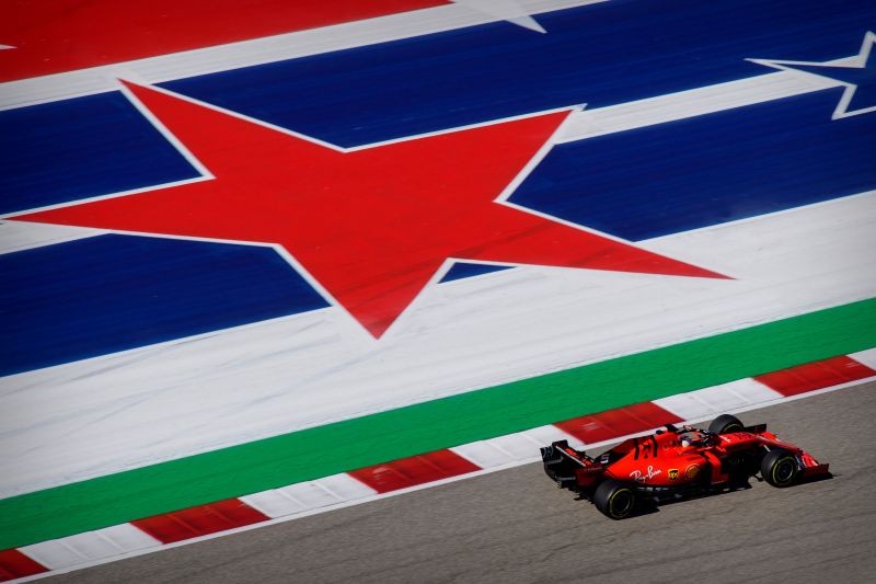 Scuderia Ferrari Mission Winnow driver Sebastian Vettel (5) of Germany during practice for the United States Grand Prix at Circuit of the Americas. Mandatory Credit: Jerome Miron-USA TODAY Sports/File Photo