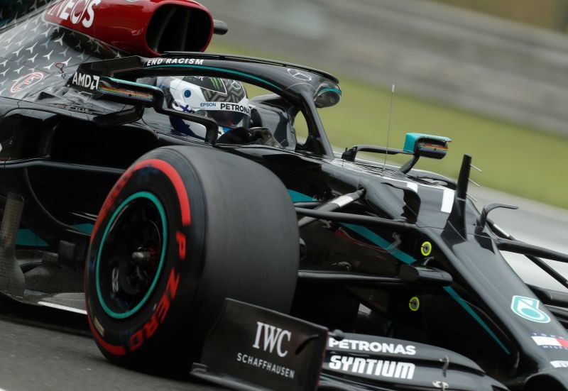 Mercedes' Valtteri Bottas in action during practice on July 18 Joe Klamar/Pool via REUTERS