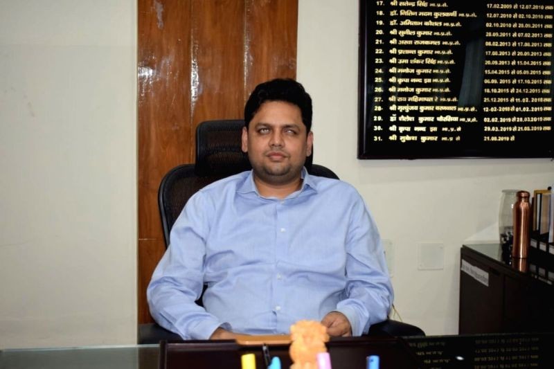 Visually impaired IAS officer Rajesh Singh. (IANS Photo)