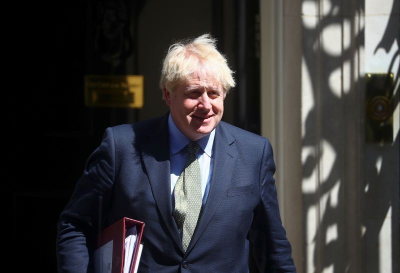 Britain's Prime Minister Boris Johnson leaves Downing Street in London, Britain on July 22, 2020. (REUTERS Photo)