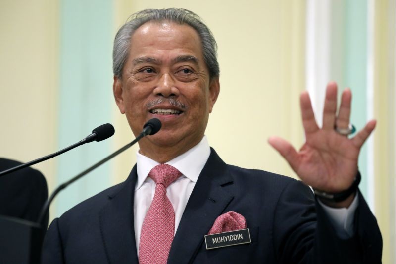 Malaysia's Prime Minister Muhyiddin Yassin speaks during a news conference in Putrajaya, Malaysia on March 11, 2020. (REUTERS File Photo)