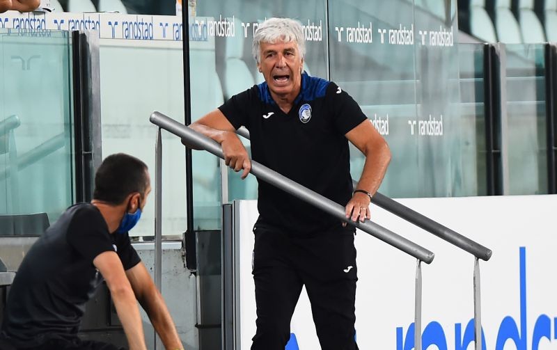 Atalanta coach Gian Piero Gasperini reacts, as play resumes behind closed doors following the outbreak of the coronavirus disease (COVID-19) REUTERS/Massimo Pinca