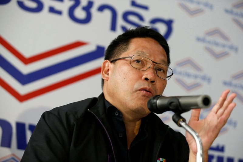 Uttama Savanayana, Palang Pracharat Party leader, holds a news conference after the general election in Bangkok, Thailand on March 27, 2019. (REUTERS File Photo)