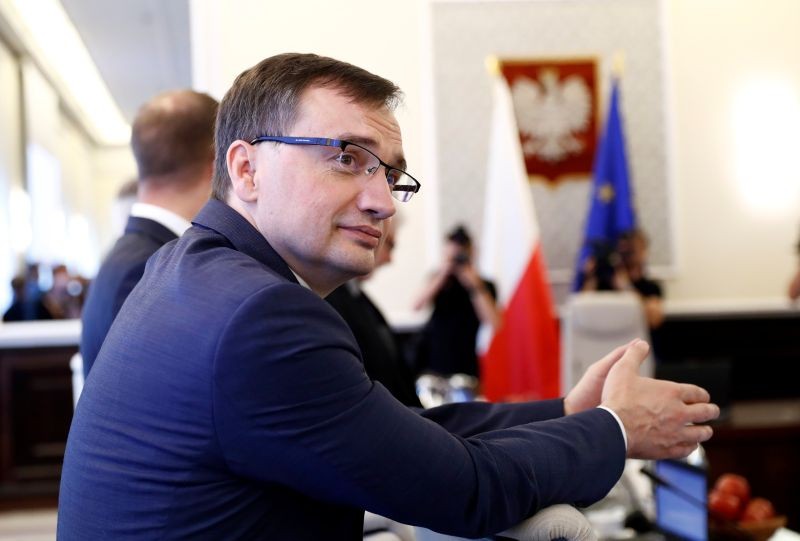 Poland's Minister of Justice Zbigniew Ziobro attends a government meeting in Warsaw, Poland on July 25, 2017. (REUTERS File Photo)