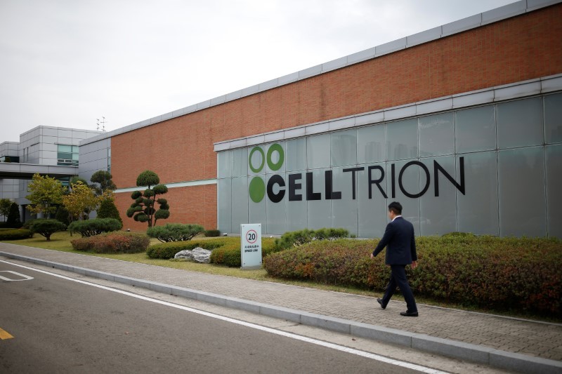 The logo of Celltrion is seen at company's headquarters in Incheon, South Korea on October 28, 2016. (REUTERS File photo)