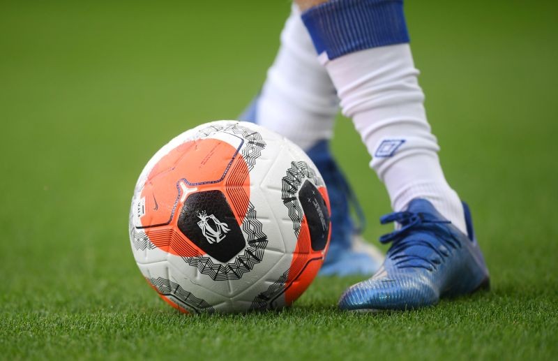 General view of the ball before the match, as play resumes behind closed doors following the outbreak of the coronavirus disease (COVID-19) Michael Regan/Pool via REUTERS/Files