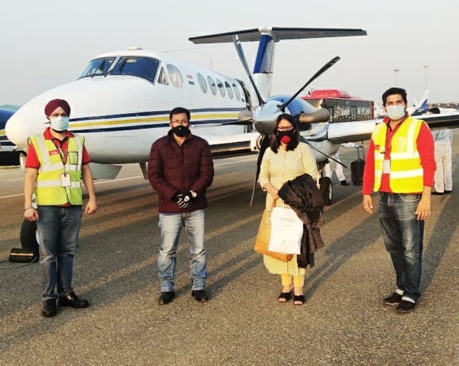 Dinko Singh, accompanied by his wife Ngangom Babai Devi, flew to Delhi in April in a SpicJet air ambulance for radiation therapy to treat his cancer.