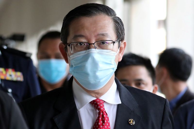 Malaysia's former Finance Minister Lim Guan Eng arrives at Kuala Lumpur High Court in Kuala Lumpur, Malaysia on August 7. (REUTERS Photo)