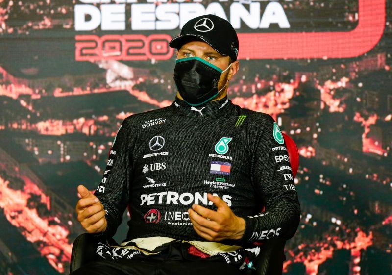 Mercedes' Valtteri Bottas during a press conference after the race FIA/Handout via REUTERS