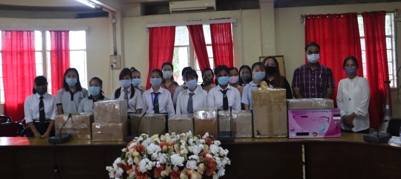 Dimapur DC Anoop Khinchi, IAS with school and college students.