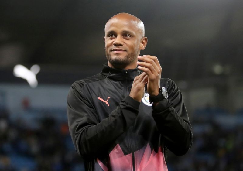 FILE PHOTO: Vincent Kompany applauds fans after the match Action Images via Reuters/Carl Recine