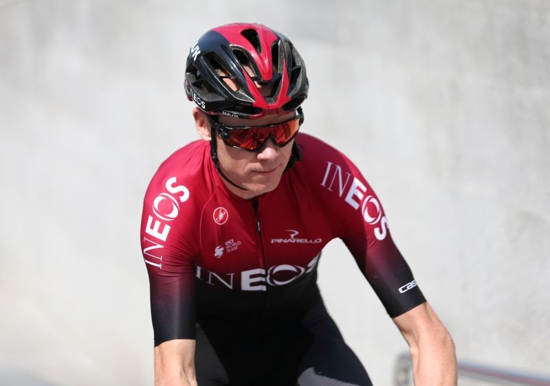 FILE PHOTO: Team Ineos' Chris Froome before the race REUTERS/Satish Kumar Subramani/File Photo