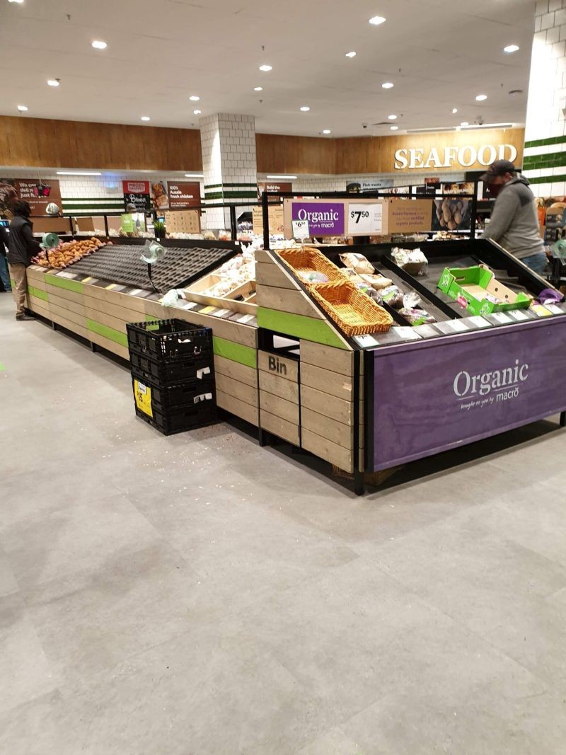 Near empty shelves are seen at the vegetable section of a supermarket amid the coronavirus disease (COVID-19) outbreak in Melbourne, Victoria, Australia, in this August 2, 2020 photo obtained from social media. (REUTERS Photo)