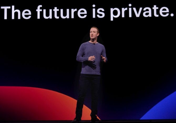 Facebook CEO Mark Zuckerberg at F8 Developer Conference. Photograph: Courtesy fb.com