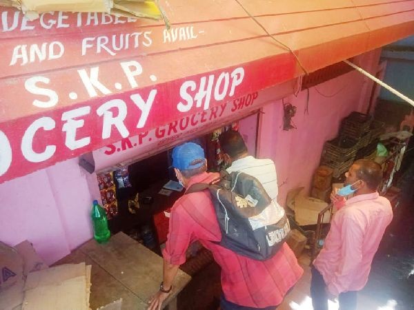 People shopping in one of Grocery Shops in Midland, Kohima on August 3. (Morung Photo)