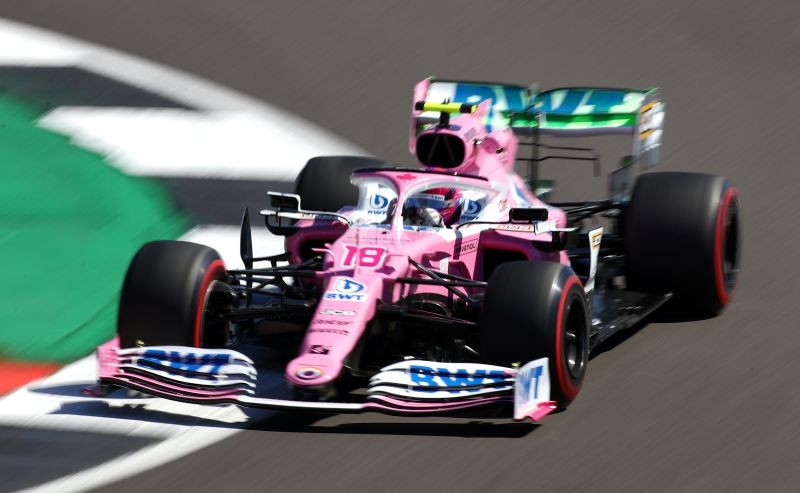 Racing Point's Lance Stroll during practice Bryn Lennon/Pool via REUTERS