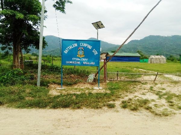 The 173 BN CRPF Battalion camping site in Chümoukedima, Dimapur. (Photo Courtesy: 173 BN CRPF)