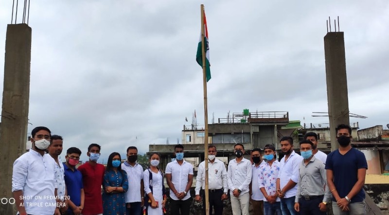 The 74th Independence Day was celebrated at the office of the Dimapur Bengali Students Union on  August 15 in the presence of its Advisor Bishnu Bhattacharje, President Raja Debnath and all the office bearers. Short speeches were delivered by Advisor, President and Vice President. Unfurling the national flag at DBSU office building at Dimapur, Bhattacharjee, Advisor, DBSU called for unity, peace and brotherhood. (Photo Courtesy:  DBSU)