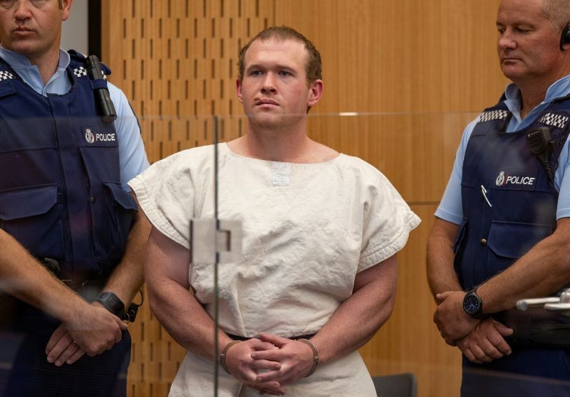 Brenton Tarrant, charged for murder in relation to the mosque attacks, is seen in the dock during his appearance in the Christchurch District Court, New Zealand on March 16, 2019.  (REUTERS File Photo)