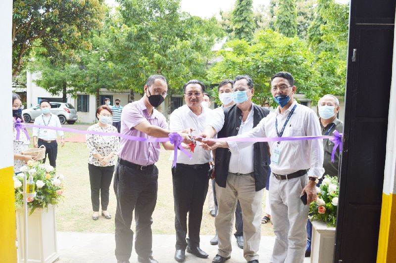 Kekhrievor Kevichusa, IPoS, Commissioner and Secretary, Industries & Commerce inaugurating the Agro-Based Rural Technology & Incubation Centre at NTTC on August 17. (Photo Courtesy: NTTC)