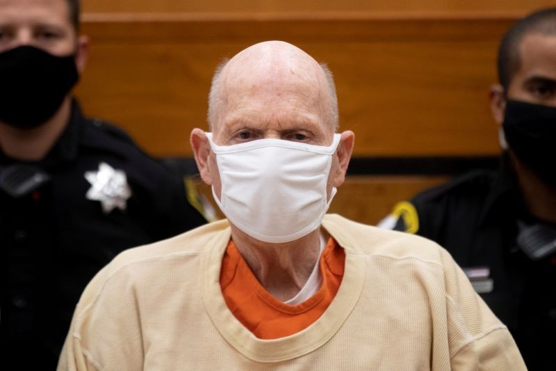 Joseph James DeAngelo, known as the Golden State Killer, attends the second day of victim impact statements at the Gordon D. Schaber Sacramento County Courthouse in Sacramento, California, U.S. on August 19, 2020. (REUTERS Photo)