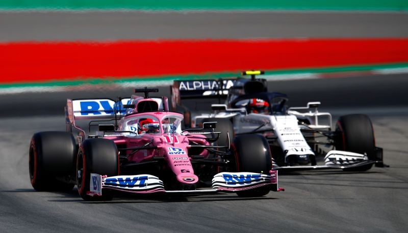 Racing Point's Sergio Perez in action during qualifying Alejandro Garcia/Pool via REUTERS