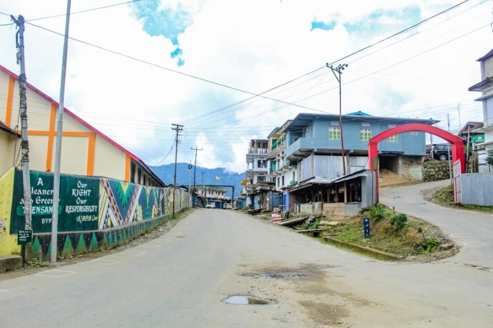 A partial view of Tuensang town. (Morung Photo)