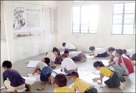 School students participating in an art competition in Nagaland. (File Photo)