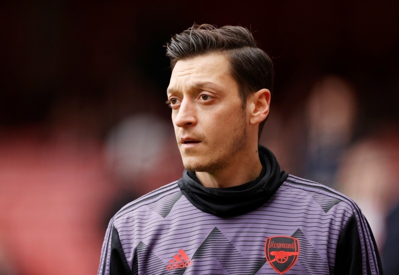 Soccer Football - Premier League - Arsenal v West Ham United - Emirates Stadium, London, Britain - March 7, 2020 Arsenal's Mesut Ozil during the warm up before the match Action Images via Reuters/John Sibley