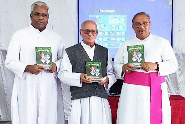 Rev Fr Jose Kuruvachira Sdb, Salesian Provincial of Dimapur released the book titled ‘A Star over Tenyimia-II 1963-1985’ written by Fr Thomas Vattoth Sdb at Maracchino Hall, Christ King Church Kohima Village on August 27. The book was released in the presence of Rev Dr James Thoppil DD, Bishop of Kohima Diocese who was the chief guest of the occasion.