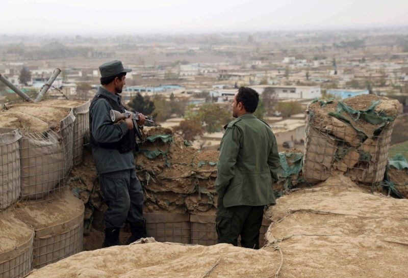 Afghan police officers keep watch at their forward base on the outskirts of Kunduz province, Afghanistan on November 26, 2017. (REUTERS File Photo)