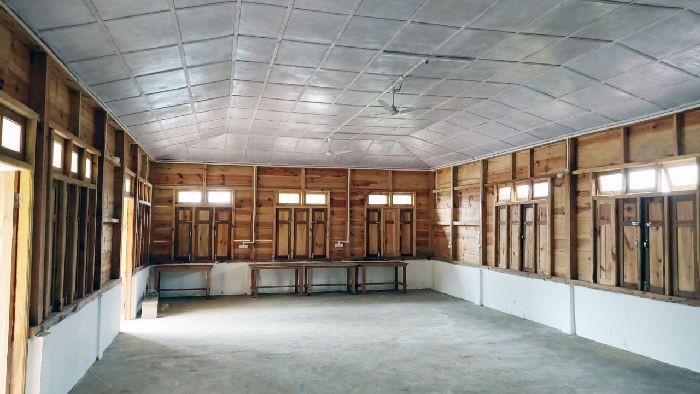 The newly constructed library at Pungro is a joint initiative of the Pungro Area College Students' Union and the Pungro Administration led by IAS Officer Abhinav Shivam.