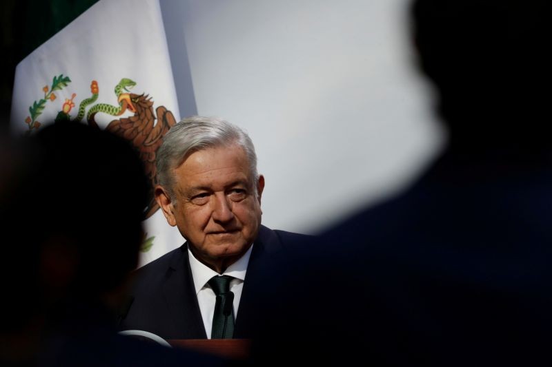 Mexico's President Andres Manuel Lopez Obrador delivers his second state of the union address at National Palace in Mexico City, Mexico, September 1, 2020. (REUTERS File Photo)