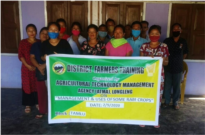 Participants of the farmer training programme held by ATMA Longleng in Tamlu.