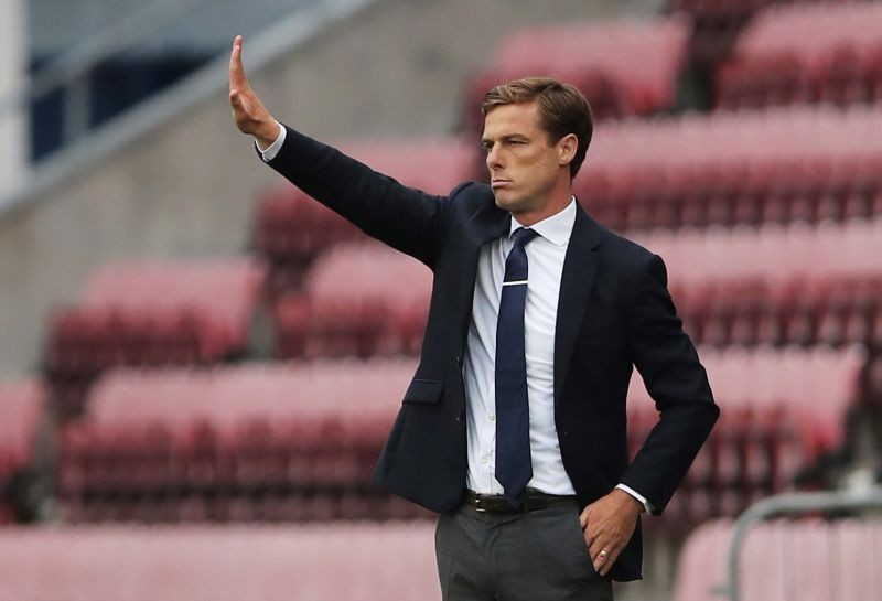 Fulham's manager Scott Parker reacts during the match. Action Images/Molly Darlington
