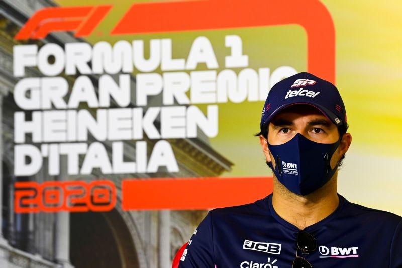 Racing Point's Sergio Perez during a press conference FIA/Handout via REUTERS/Files