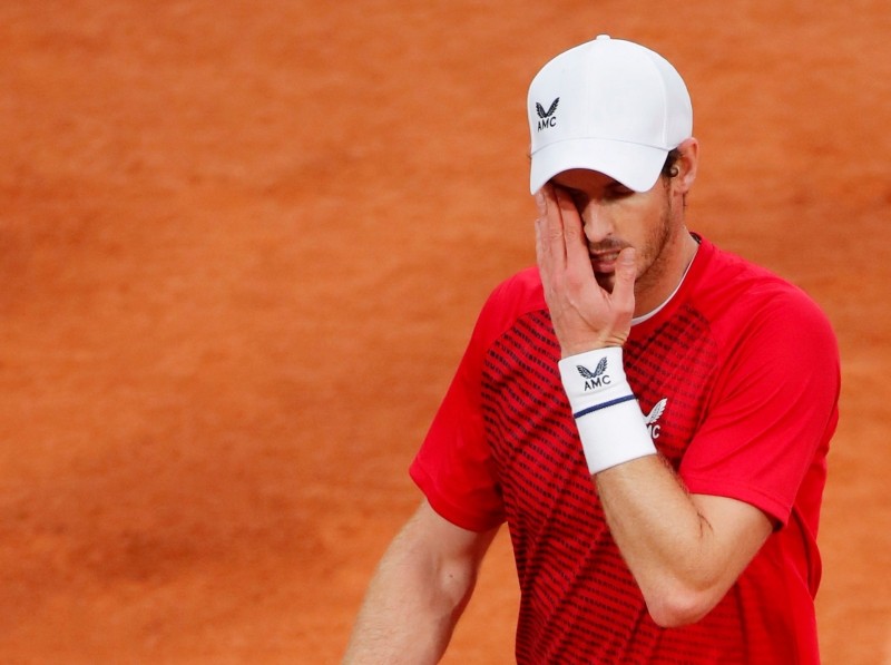 FILE PHOTO: Tennis - French Open - Roland Garros, Paris, France - September 27, 2020. Britain's Andy Murray during his first round match against Switzerland's Stan Wawrinka REUTERS/Charles Platiau/File Photo