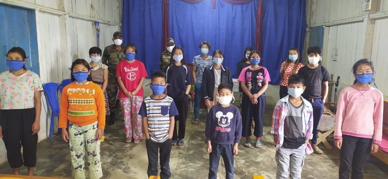 The Jalukie Battalion of Assam Rifles under the aegis of HQ IGAR (N) rendered medical assistance and provided essential commodities at Christian Servanthood Ministry, Orphanage home Peren on September 6.  A total of 14 children and one staff member attended the event.