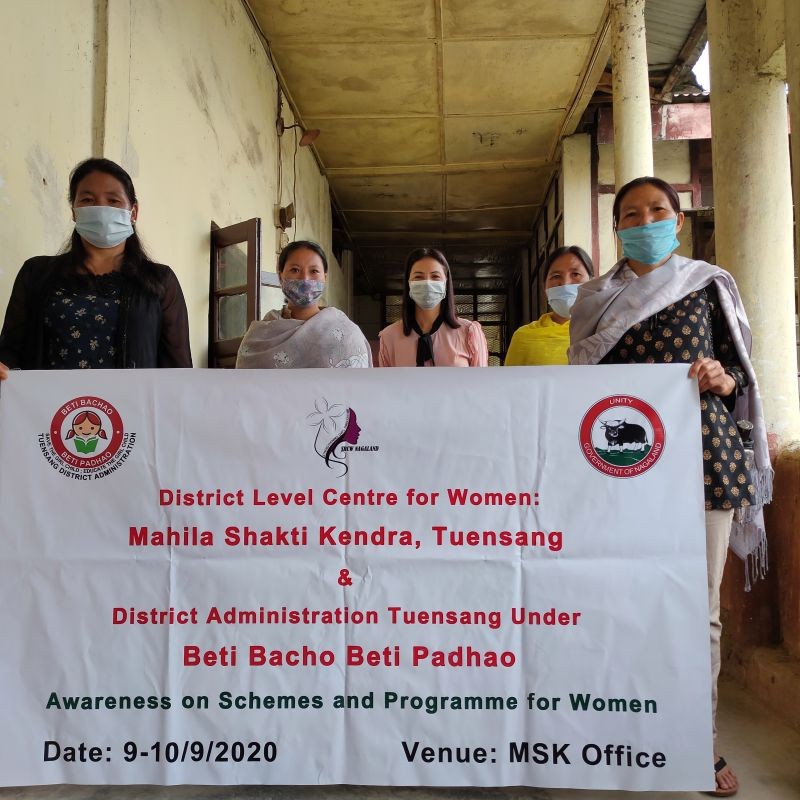 Participants during the awareness on women centric schemes and programme at DLCW MSK office premise, Tuensang on September 9 and 10.