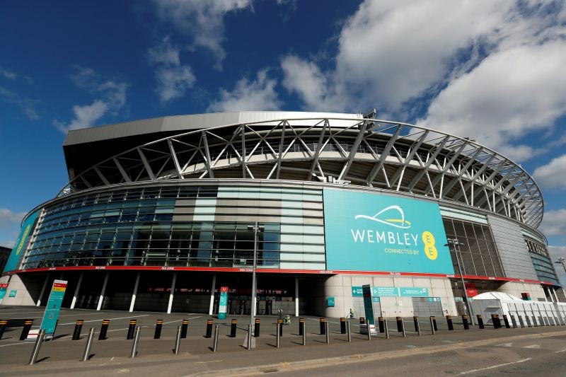 FILE PHOTO: General view outside Wembley stadium. Action Images via Reuters/Matthew Childs/File Photo
